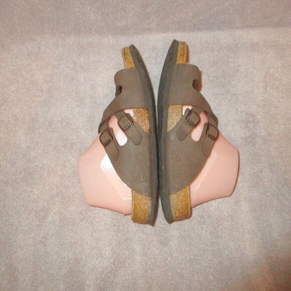 Birkenstock Birkis Florida Sandals Size 9 Cork Leather Comfort Slip On Slide - Picture 7 of 13